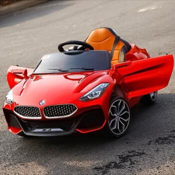儿童电动车宝马z4小孩玩具车可坐人遥控宝宝可充电摇摆童车红色z4限量