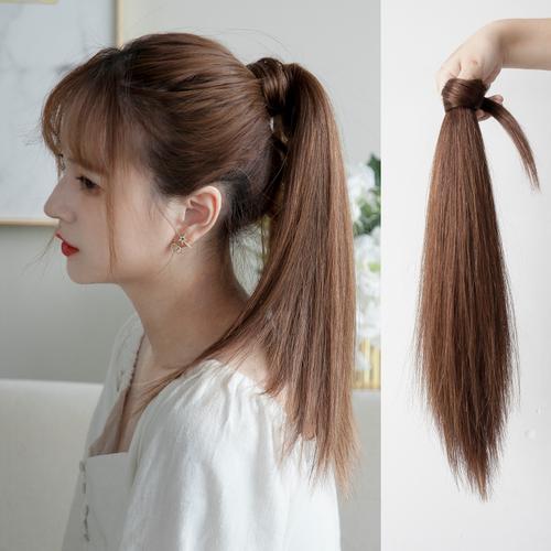 假马尾真发真人发丝