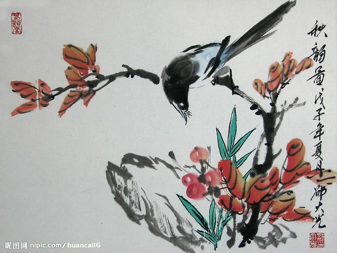 中国画入门:花鸟