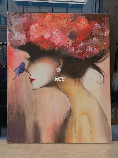 今天下午去太古里的painting tower画了幅画,原画是油画,可惜我用的