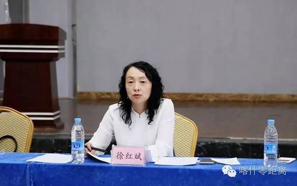 书记徐红斌代表喀什"三位一体"代表团汇报喀什经济开发区和喀什市备展