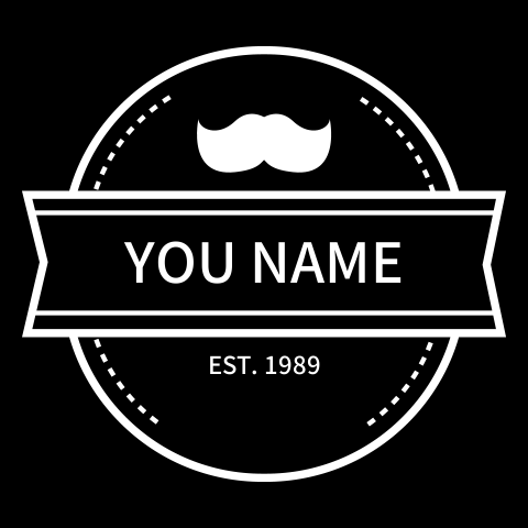 当前位置:首页 > 黑色底色圆形小胡子logo标志企业电商店标头像免费