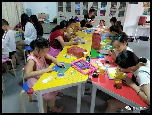 百图画室手工班亲子活动照片出炉,家长们来采图啦!