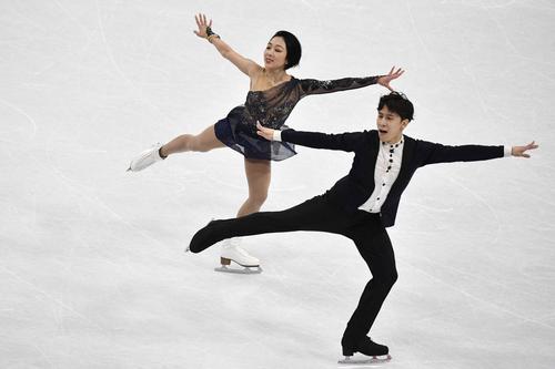 花样滑冰——世锦赛:隋文静/韩聪双人滑暂列第二