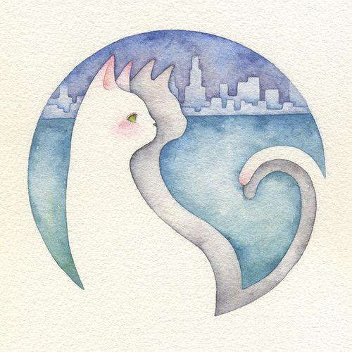 日本插画家juriu的漂亮水彩插画 第三期 - 插画图片_插画师_插画壁纸