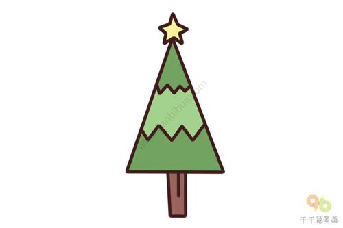 线条简单的树木简笔画