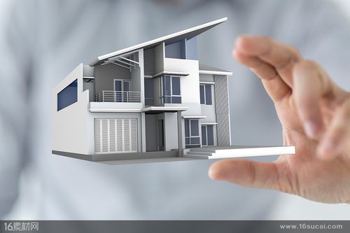 创意立体3d别墅建筑模型高清图片五