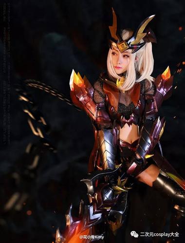 《王者荣耀》水晶猎龙者花木兰cos,为飒爽帅气的女神疯狂打call