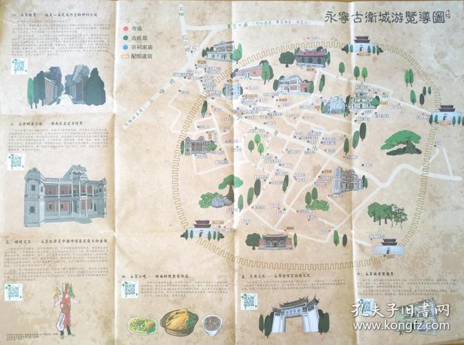 石狮市永宁古卫城手绘地图永宁地图永宁镇地图石狮地图