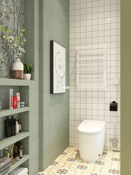 卫生间_北欧风_智能马桶_滤镜_瓷砖_收纳_浴室机密_家居家装_装修