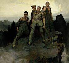 图系示意(此为狼牙山五壮士)