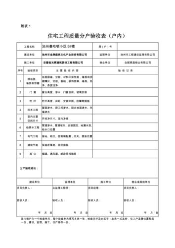 新版分户验收记录表