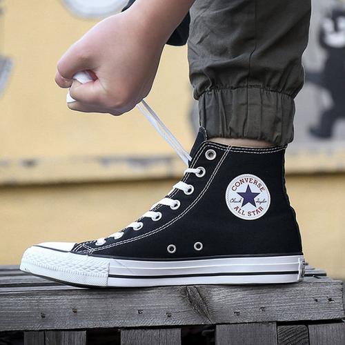 正品converse匡威男鞋allstar高帮鞋帆布鞋常青学生情侣休闲鞋视频