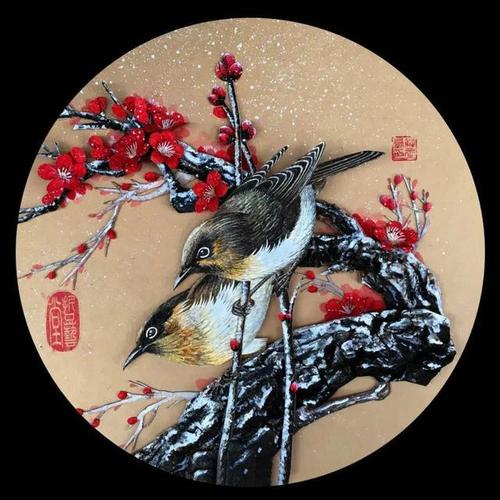 他用鱼皮作画 每根毛发都逼真细致 简直绝了!