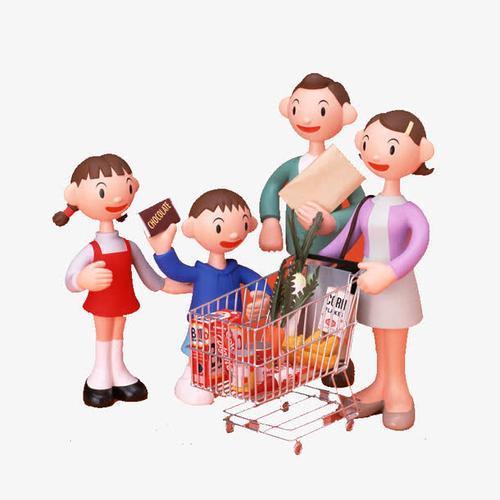 关键词 : 卡通,小孩,家长,购物总动员