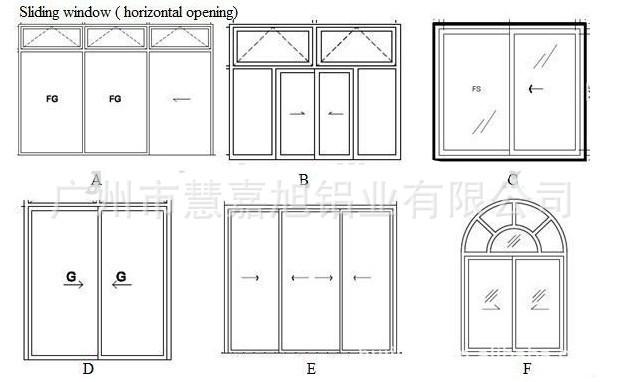 定制中空玻璃铝合金窗 铝合金推拉窗 真空窗 广州门窗出口厂