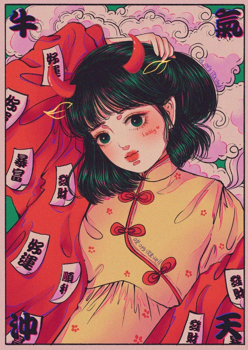 当十二生肖拟人变不同风格少女,兔子甜美可爱,龙是高冷的御姐
