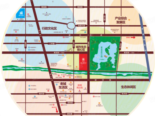 临颍建业森林半岛楼盘区位规划