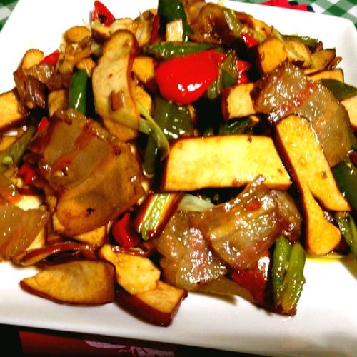 青椒香干
