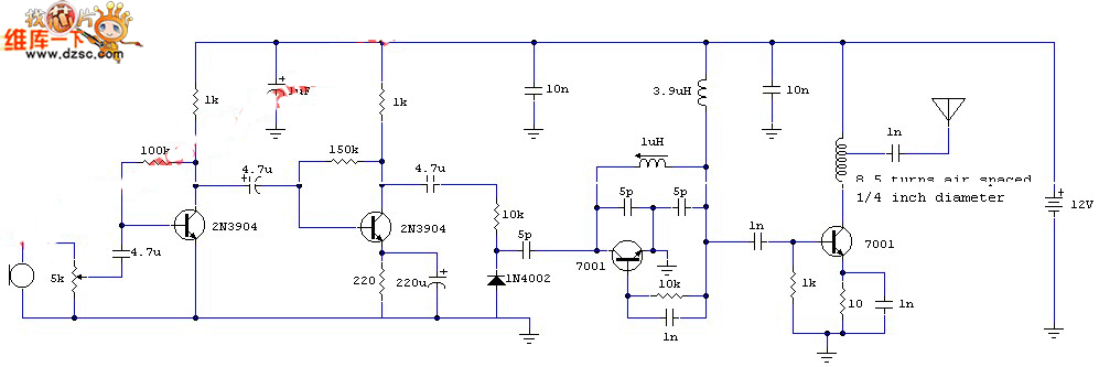 发射机原理电路图