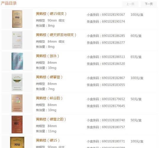 黄鹤楼k427出口烟多少钱一盒