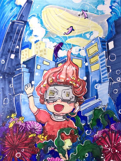 科幻画 海底世界_科幻画_人文_绘画