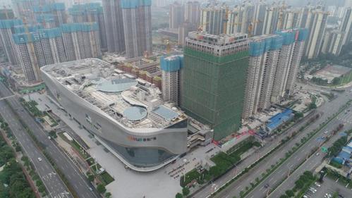 吾悦广场全貌邀您共同鉴赏6月工程新进展辛勤的工程师与建筑工人们