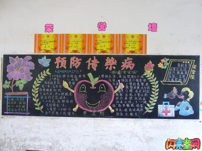 冬季预防传染病黑板报