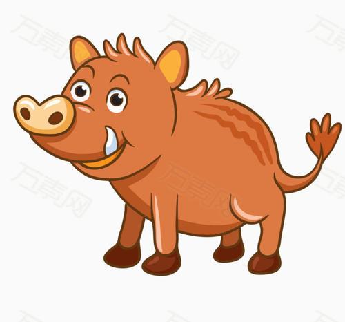 卡通野猪头像