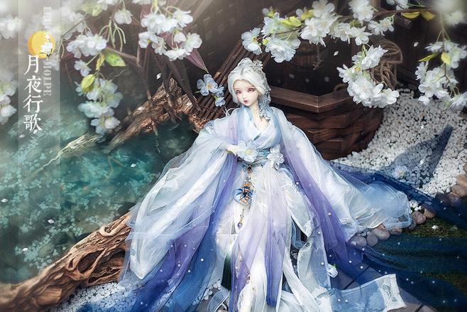 月夜行歌武陵仙君bjd古风娃衣大女三分叔绝版布料造型展示淘宝网