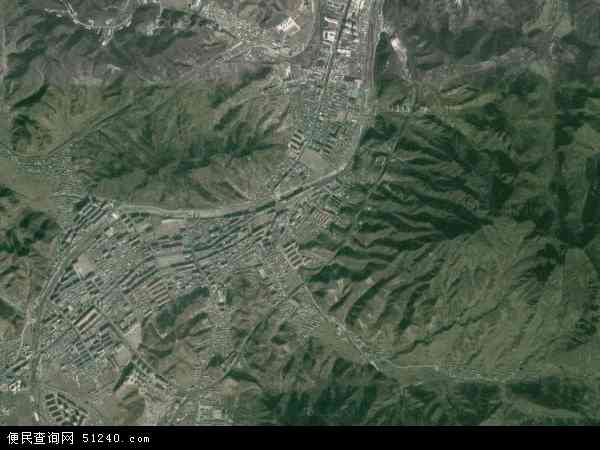 中国河北省承德市兴隆县兴隆镇地图(卫星地图)