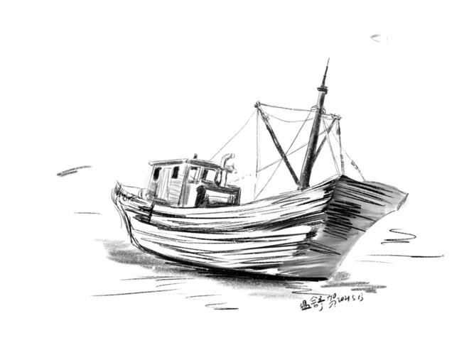 风景速写,速写船_速写_风景_设计_文化_绘画