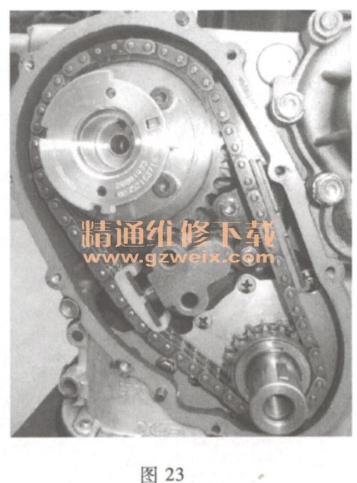 金杯阁瑞斯(2. 0l v19)发动机正时校对方法