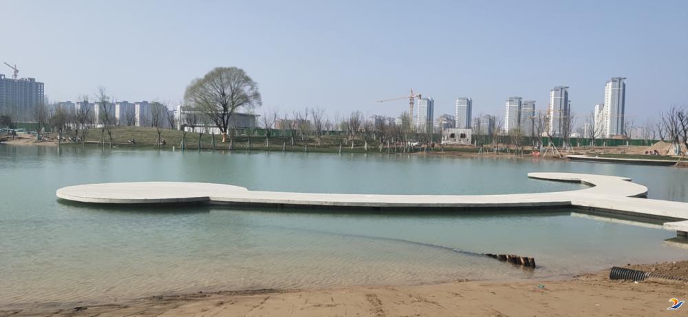 芙蓉湖公园轮廓初现 预计今年5月开放