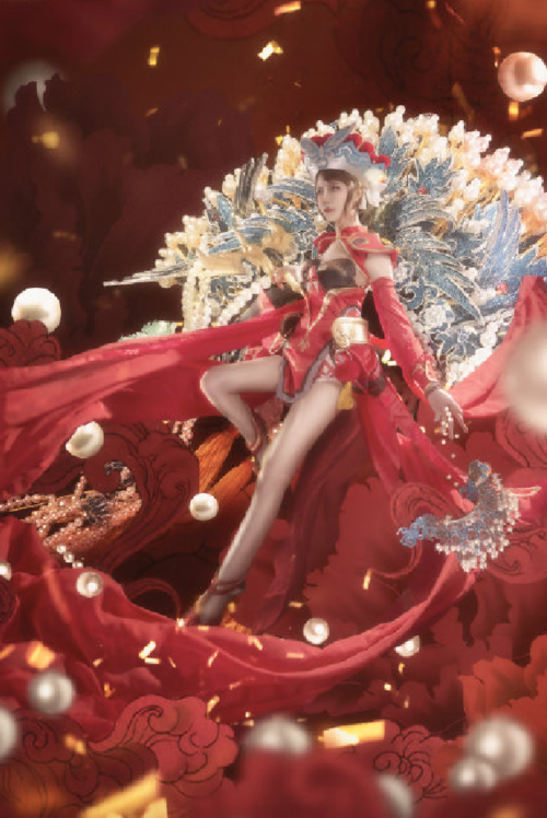 虞姬正片cos,大长腿不算啥,掀起红盖头,惊艳网友