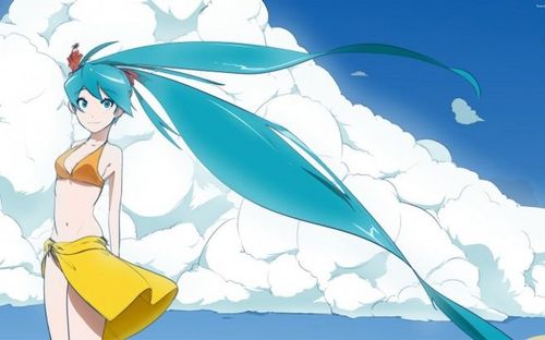 比基尼动漫美少女电脑壁纸