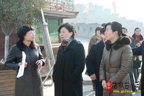 台儿庄古城:枣庄市政府副市长霍媛媛调度年博会筹备情况(图)