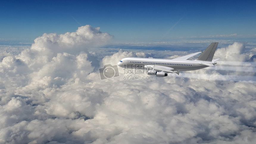 高空飞行的飞机