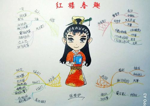 学生优秀思维导图作业展示红楼春趣思维导图知识汇编
