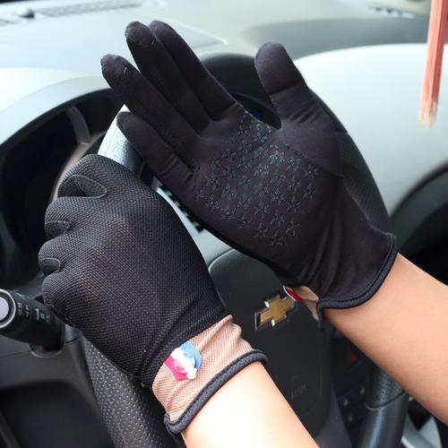 男士春夏季防滑开车骑车触屏手套男薄款可触摸屏触控防晒手套