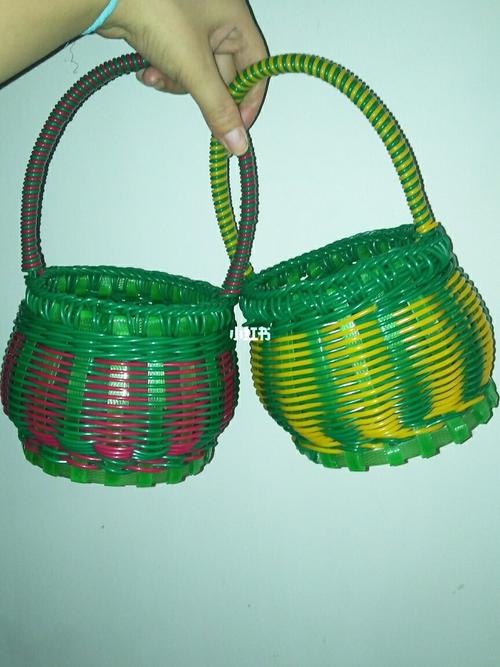 第一次编小篮子_手工制作_diy_diy手工制作_兴趣爱好
