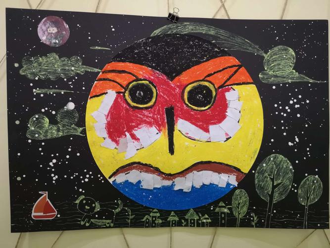 东都国际幼儿园小梵高美术作品展