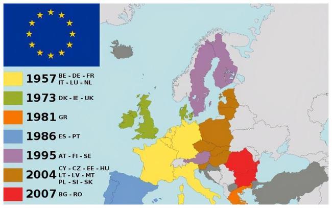 到了公元1991年11月1日,欧洲共同体改名欧洲联盟,简称欧盟.