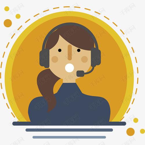 卡通服务员设计素材