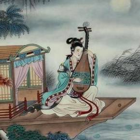 琵琶行黑板报黑板报图片素材