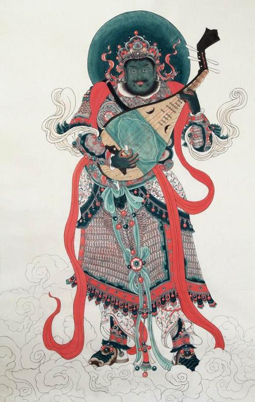 插画-中国设计师沙龙-东方持国天王