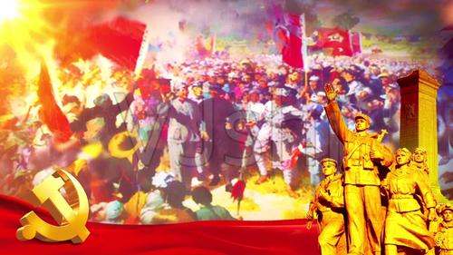 《可爱的中国》朗诵比赛背景视频