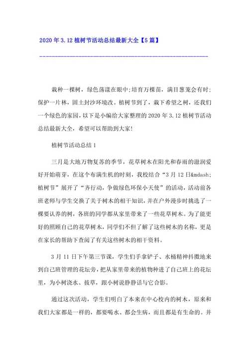 植树节到了,栽下文章介绍图