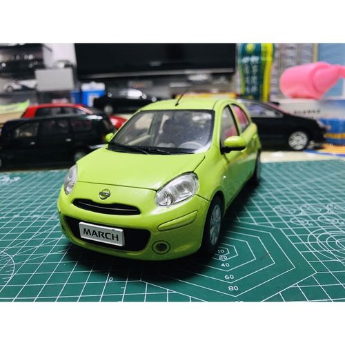 1/18 东风日产玛驰nissan march 车模 模型 绿色