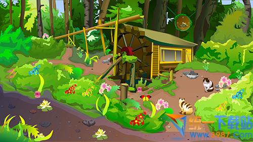 卡通森林小屋屏保